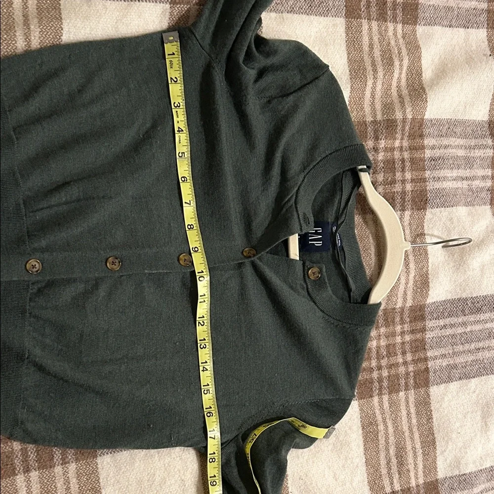GAP Olive Green Merino Cardigan - Picture 4 of 6